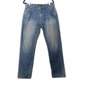 PAIGE Lennox Jeans Mens 34x30 Medium Wash Slim Straight Stretch Denim USA